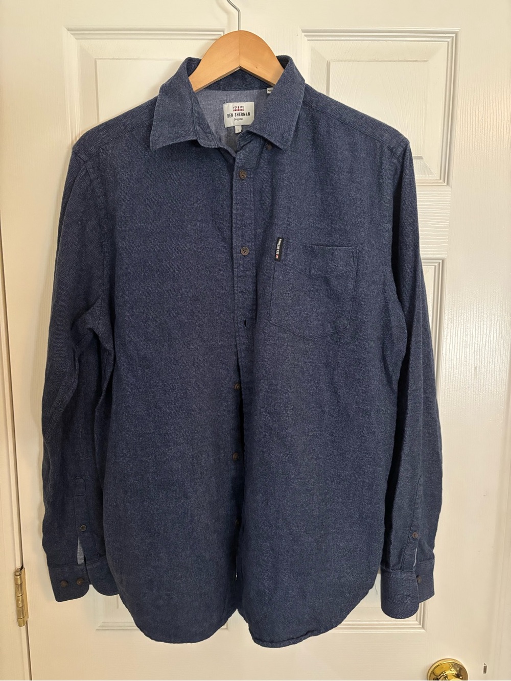 Ben Sherman Dark Navy Long-Sleeve Button-Down Shirt